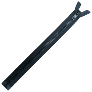 16 inch (41cm) Molded, Separating One-Way YKK® #10 Molded Tooth Zipper - Black