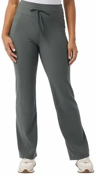 32 Degrees Wide Leg Pants Woman - Ribbed Semi-Flare Pant - Yoga Pants for Women