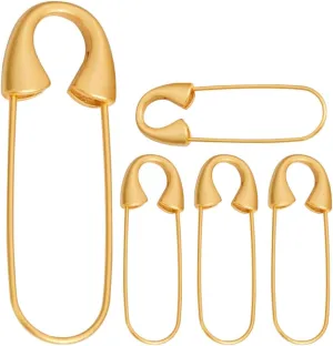 5PCS Safety Pins Heavy Duty,2Inch DIY Brooch Pin Extra Large Safety Pins for Blankets Canvas Clothes