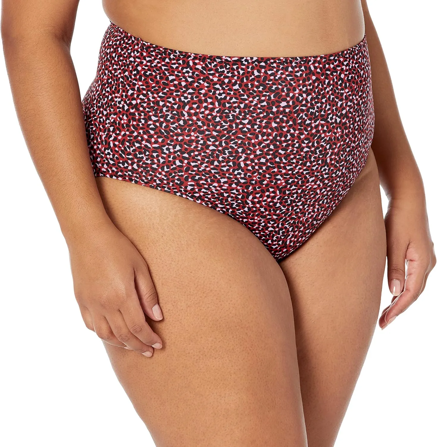 Amazon Essentials Women's High Waist High Leg Bikini Bottom