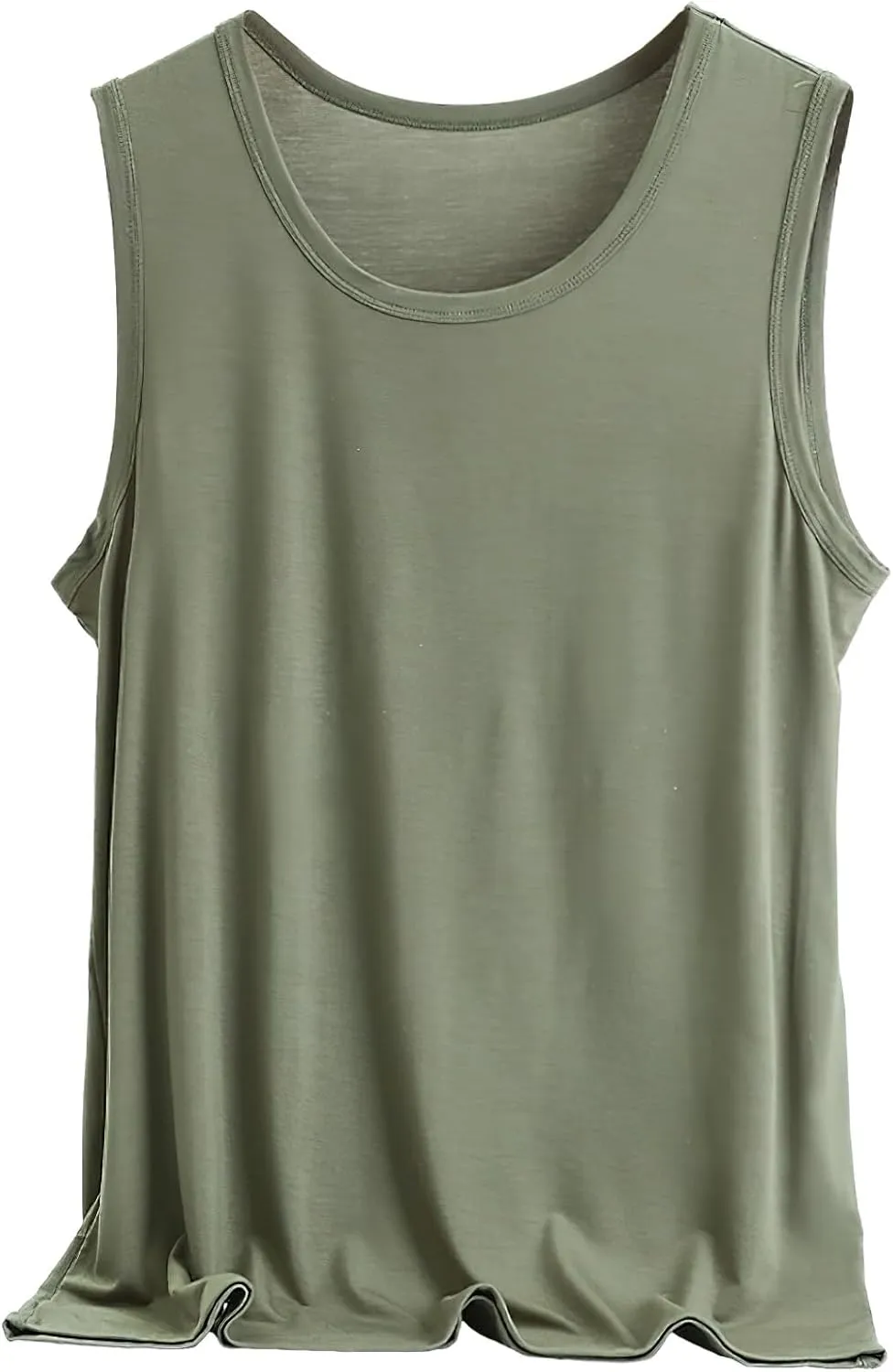 ANUFER Mens Plus Size 3 Pack Soft Stretchy Vests Tank Tops Plain Sleeveless Undershirts Gym Workout Tops