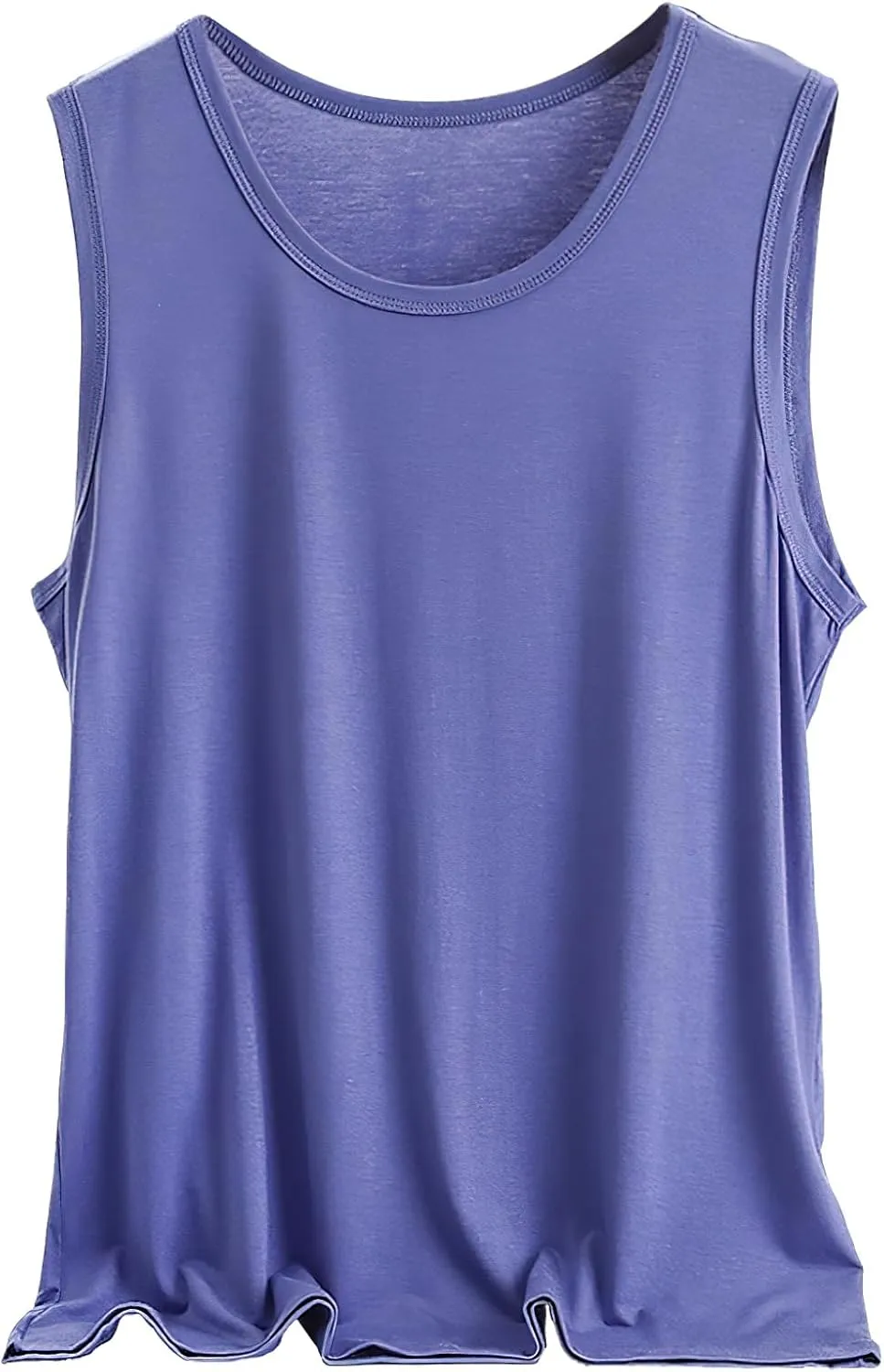 ANUFER Mens Plus Size 3 Pack Soft Stretchy Vests Tank Tops Plain Sleeveless Undershirts Gym Workout Tops
