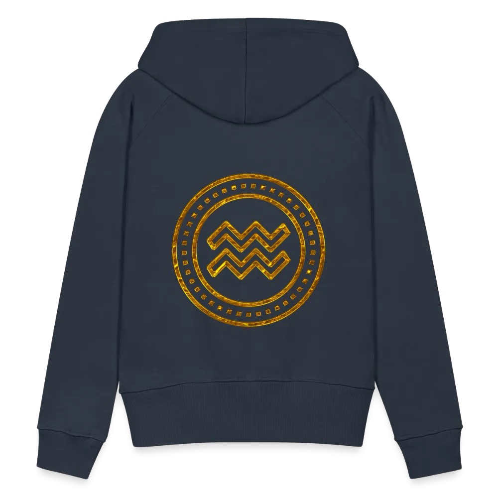 Aquarius Gold Foil 3D Women’s Premium Hoodie