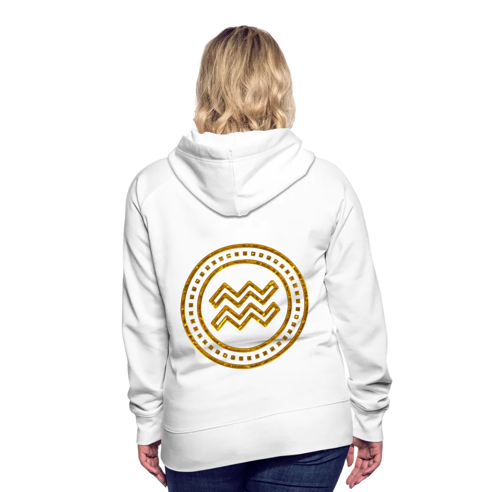 Aquarius Gold Foil 3D Women’s Premium Hoodie