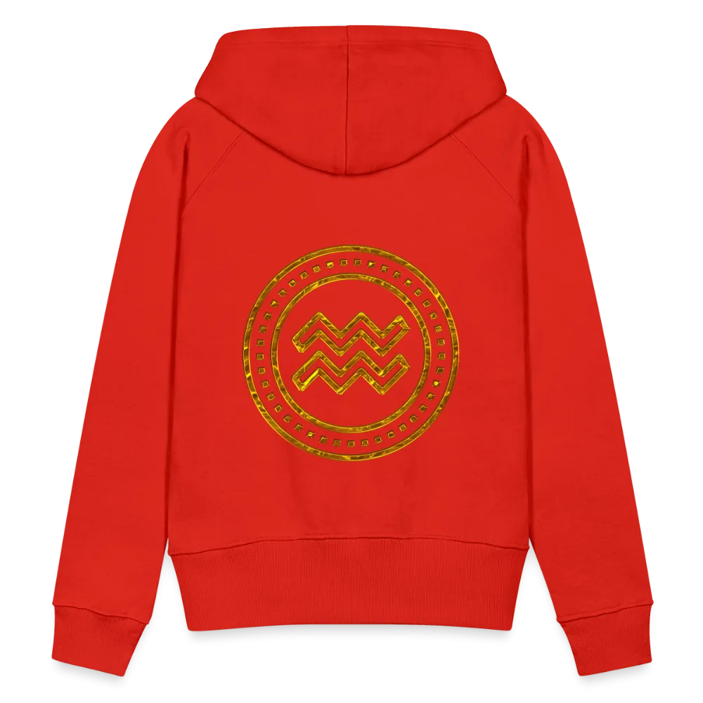Aquarius Gold Foil 3D Women’s Premium Hoodie