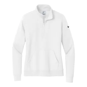 B2457W Ladies Club Fleece Sleeve Swoosh 1/2-Zip
