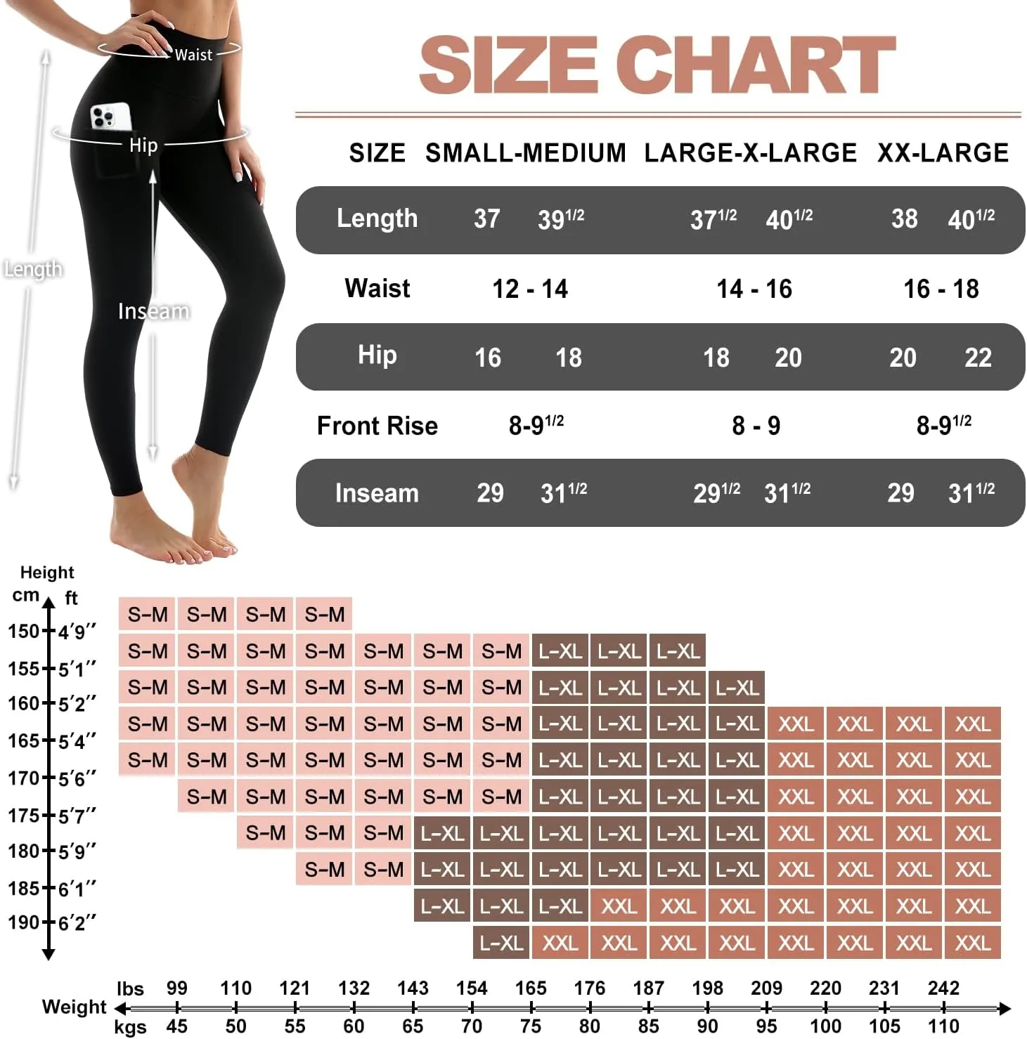 BLUEENJOY 3 Pack Leggings with Pockets for Women,High Waisted Tummy Control Workout Yoga Pants