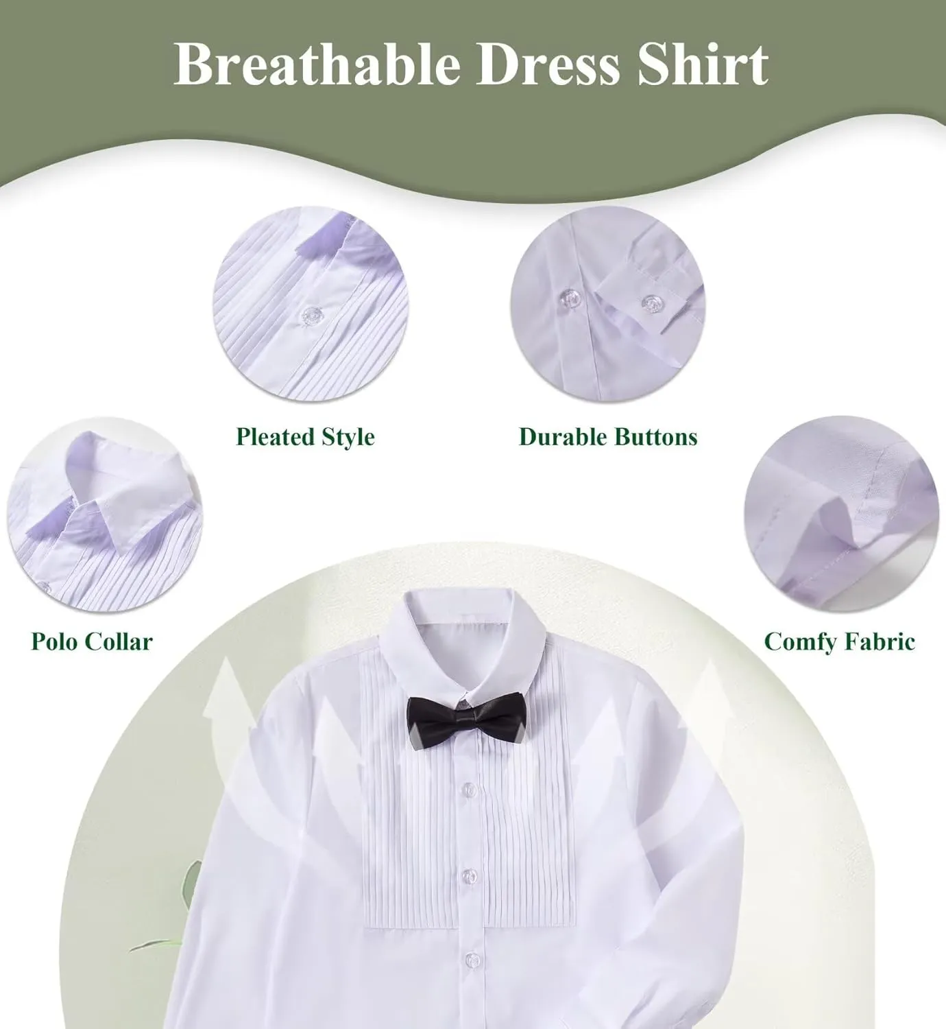 Boys Formal Suit Set Kids Tuxedo Suits for Boys Easter Wedding Outfit with Ties and Pocket Square