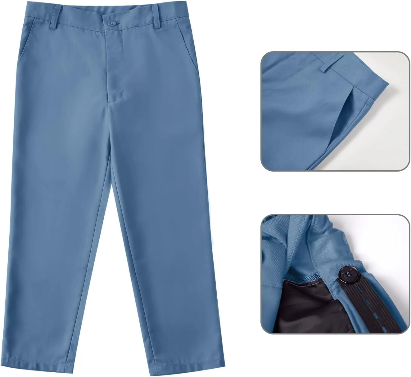 Boys Suit for Kids Toddler Boy 4-Piece Wedding Tuxedo Suits Vest and Pants Set