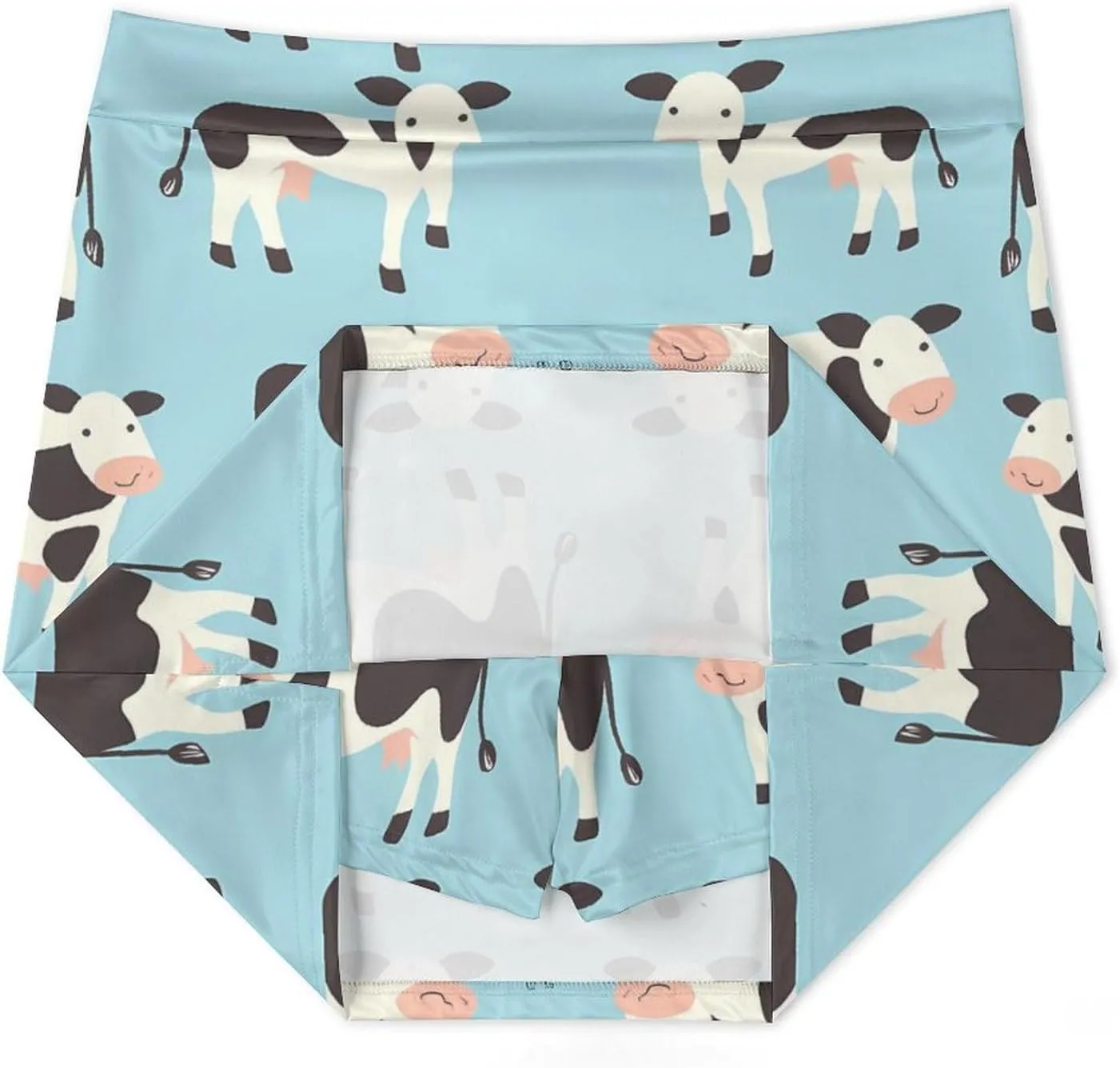 Cute Cattle Cow Women's Skort Athletic Skirt Golf Skorts A-line Skirts with Built-in Shorts Pockets
