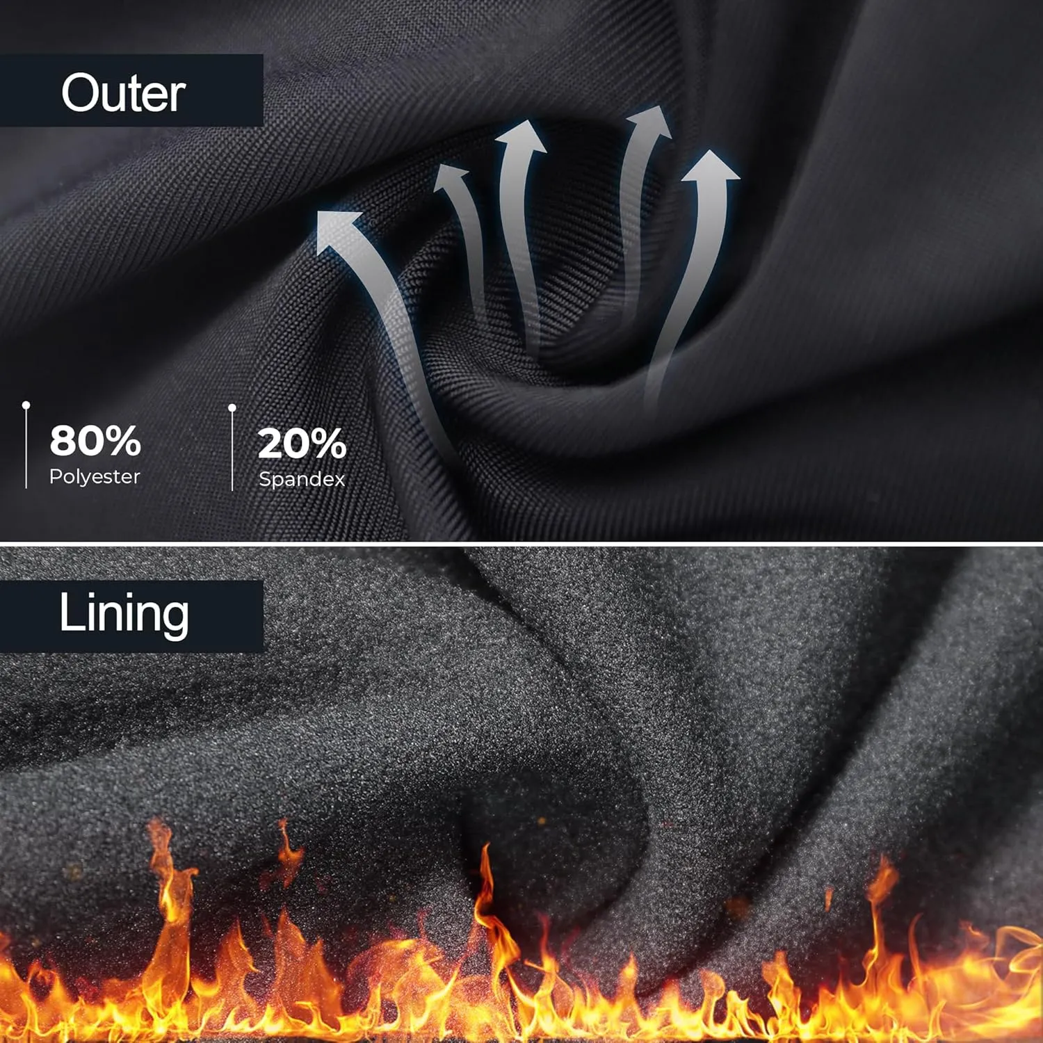 Cycling Pants for Men Road Bike Compression Tights Winter Biking Bottoms with Padding UV Proof