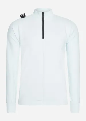 Dfp funnel neck zip top - illusion blue