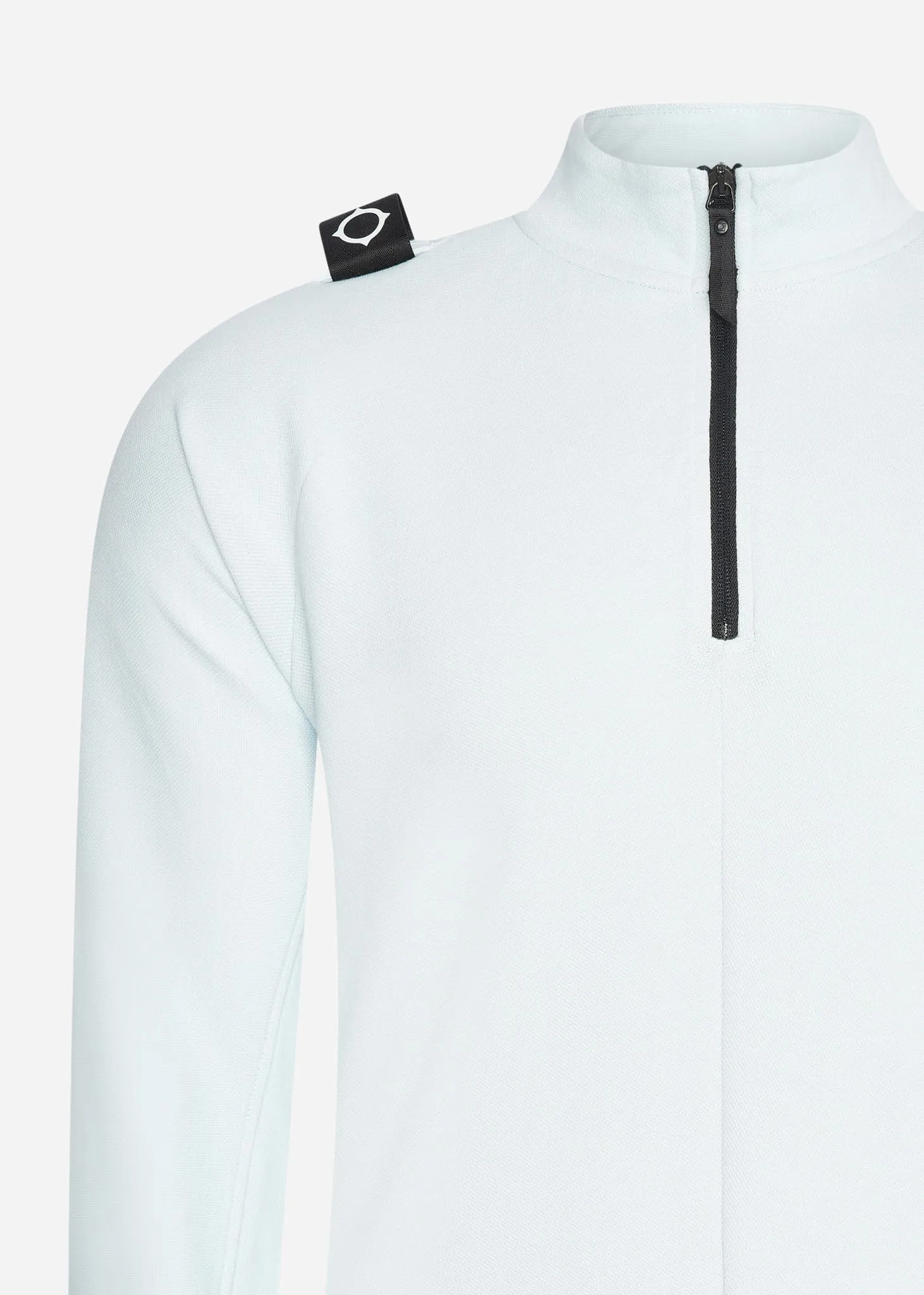 Dfp funnel neck zip top - illusion blue