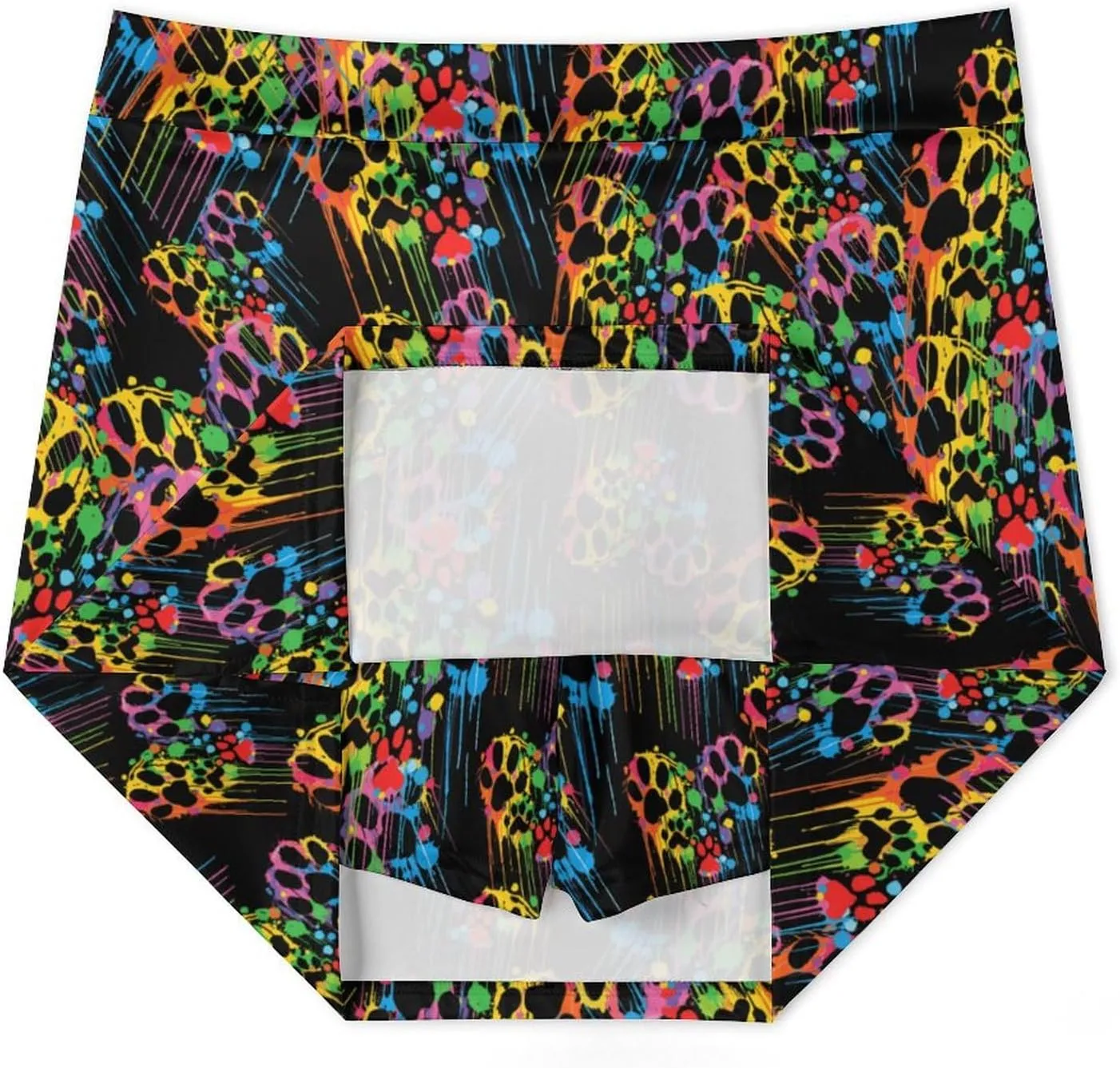 Dog Paws Heart Watercolor Women's Skort Athletic Skirt Golf Skorts A-line Skirts with Built-in Shorts Pockets