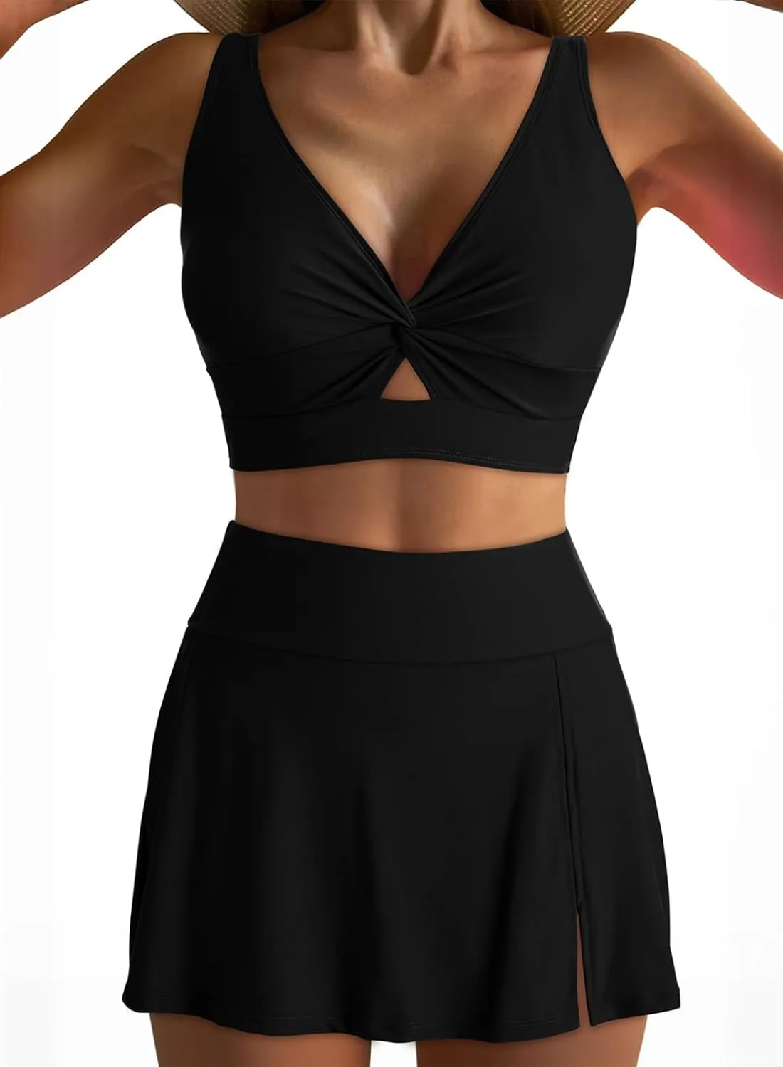 Dokotoo Bikini Set for Women Swimsuits 2025 Swim Skirts with Removable Pads Bathing Suit