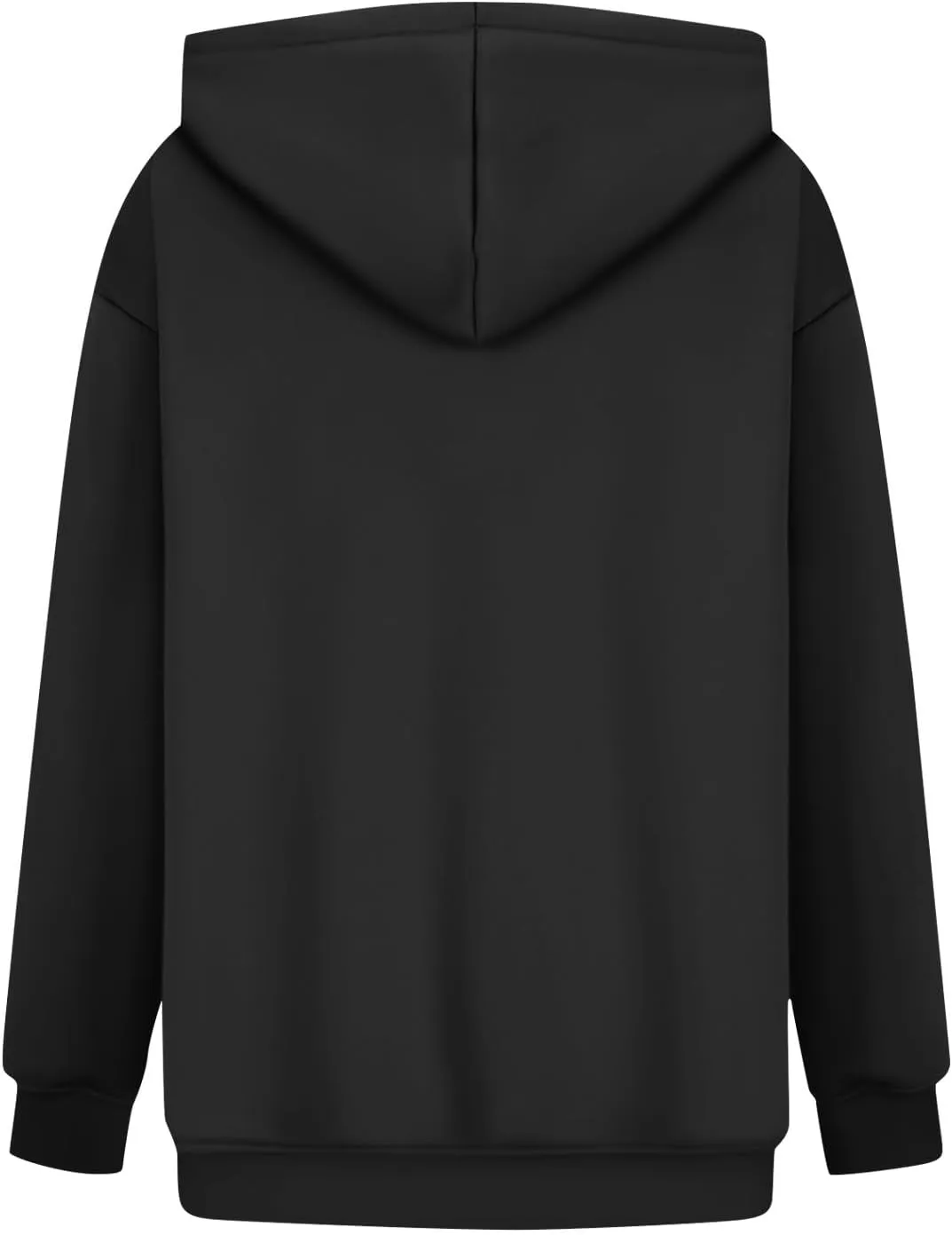 Fleece Hoodie Women Oversized Plain Hooded Sweatshirt Casual Long Sleeve Pullover Tops Comfy Drop Shoulder Sweater