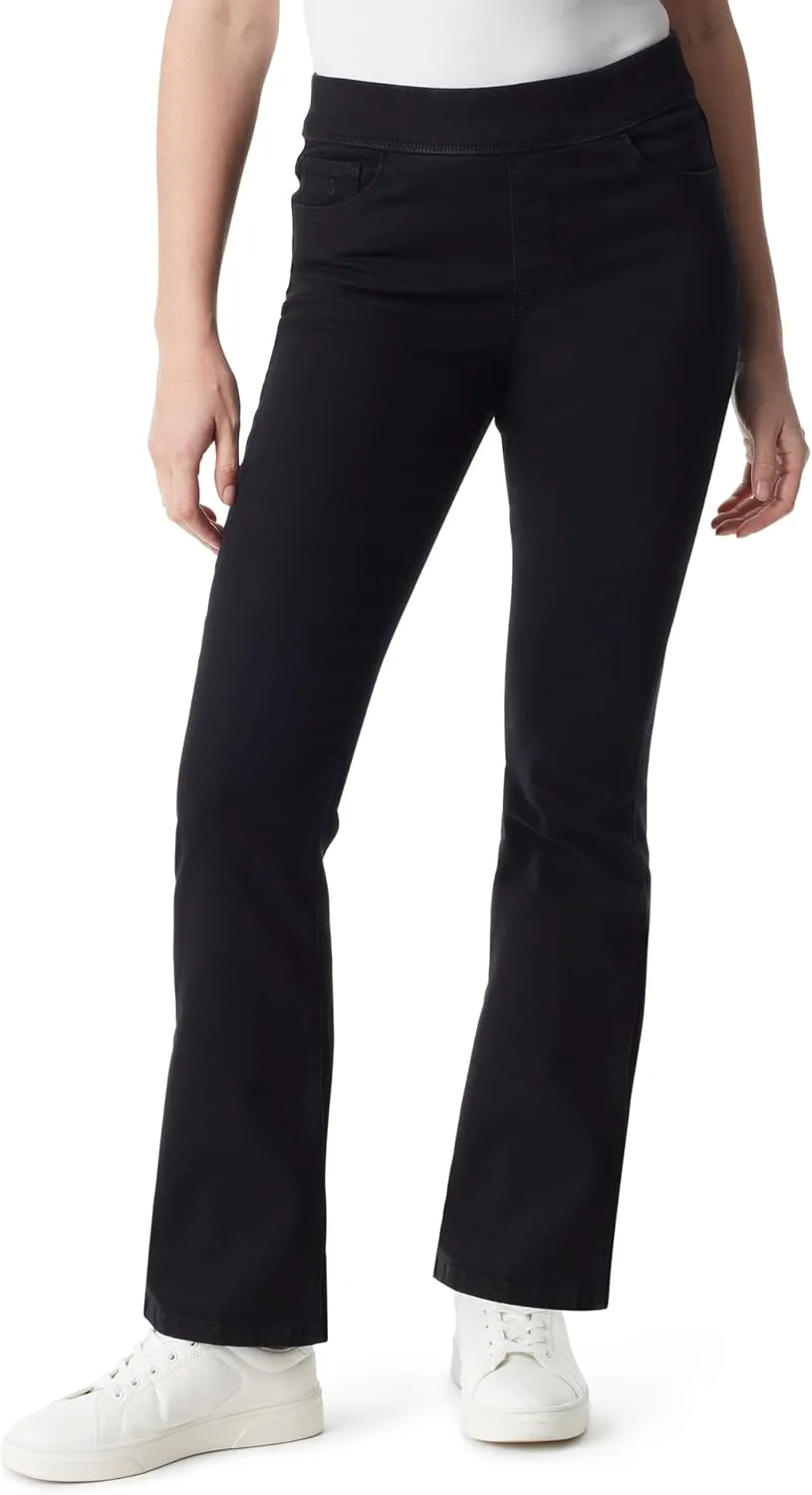 Gloria Vanderbilt Women's Amanda Pull on Boot Cut High Rise Jean Standard