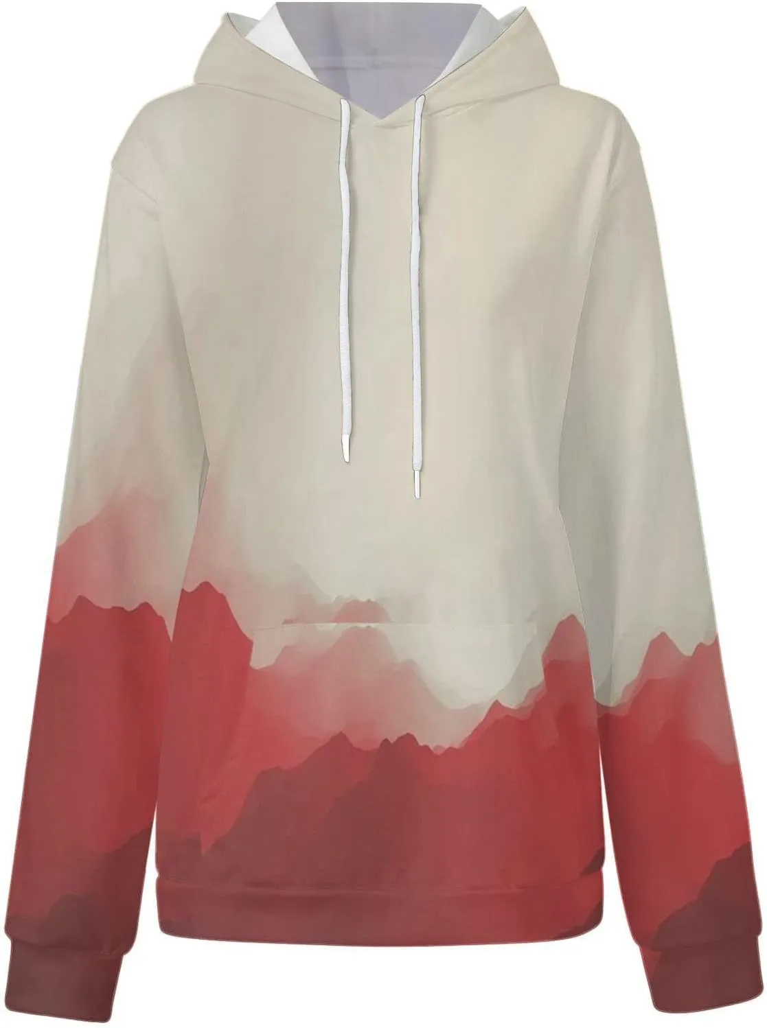 Gradient Oversized Sweatshirts for Women Loose Fit Casual Y2k Hoodies Long Sleeve Hooded Sweatshirt Trendy Pullover