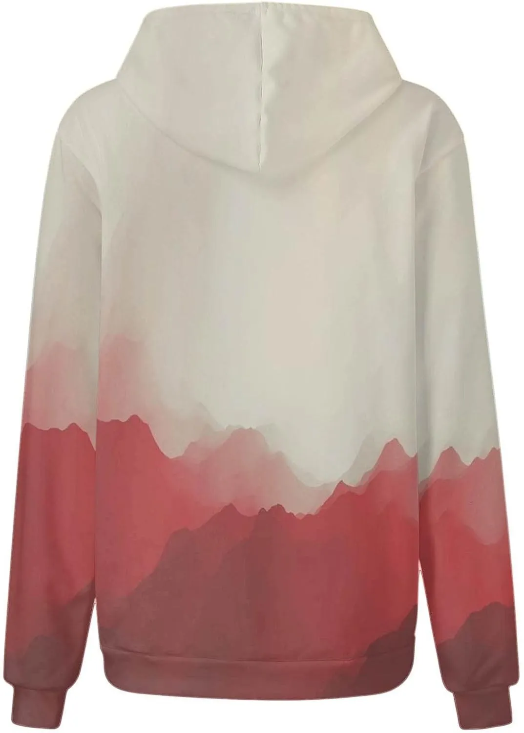 Gradient Oversized Sweatshirts for Women Loose Fit Casual Y2k Hoodies Long Sleeve Hooded Sweatshirt Trendy Pullover