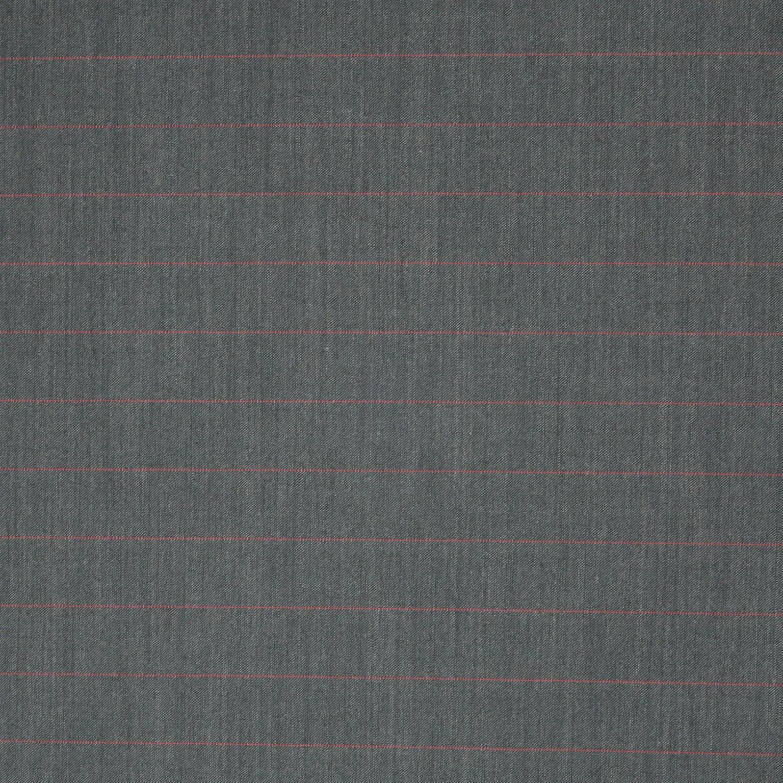 Grey with Red Stripes Exclusive Novelty Super 100's Wool Suiting Fabric