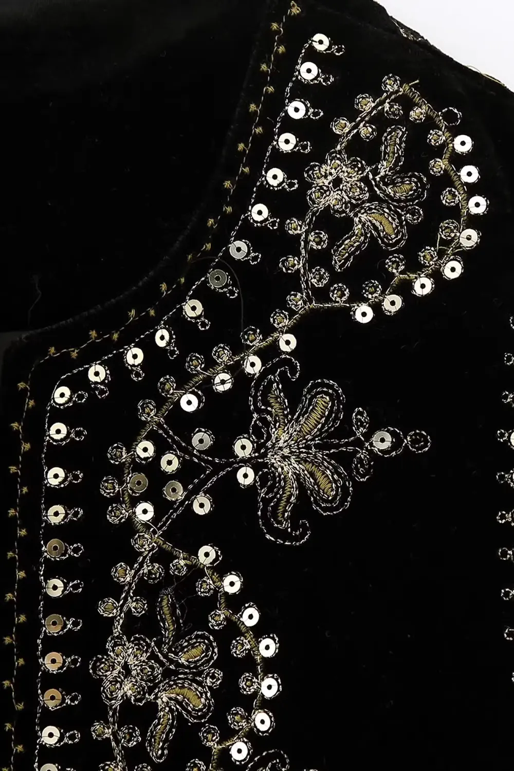 'Hannah' Sleeveless Embroidered Retro Vest (7 Colors)