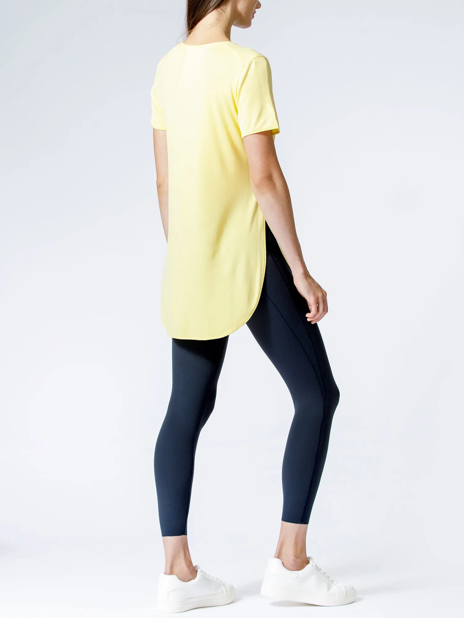 HI LO SIDE SPLIT TEE, JASMINE