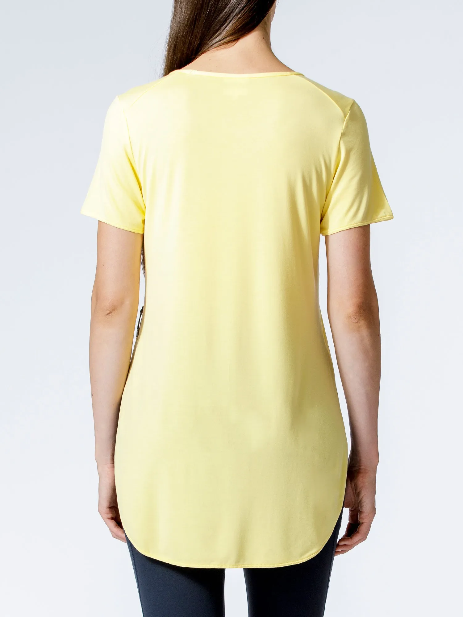 HI LO SIDE SPLIT TEE, JASMINE