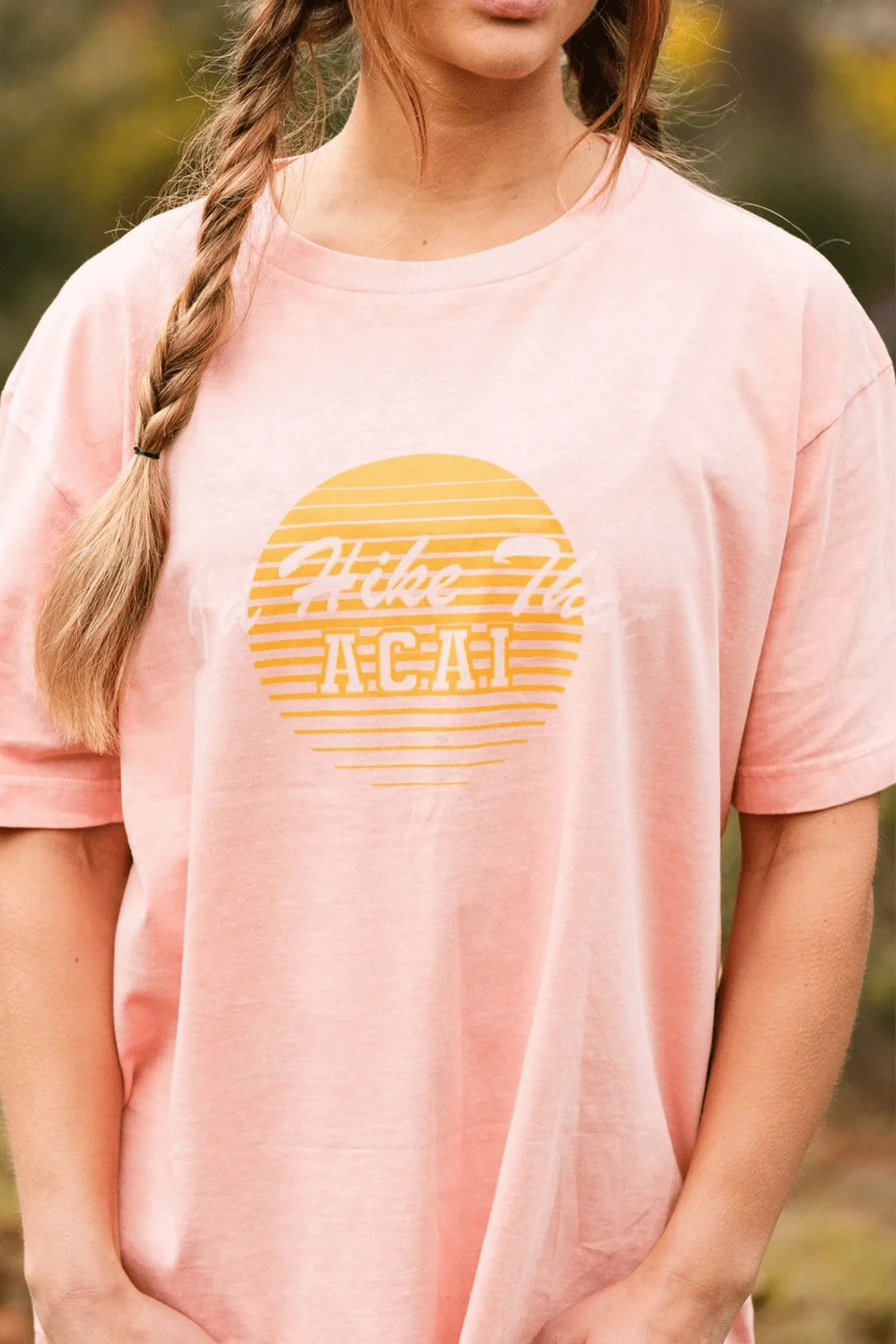I'd Hike That Graphic Tee - Dusky Pink