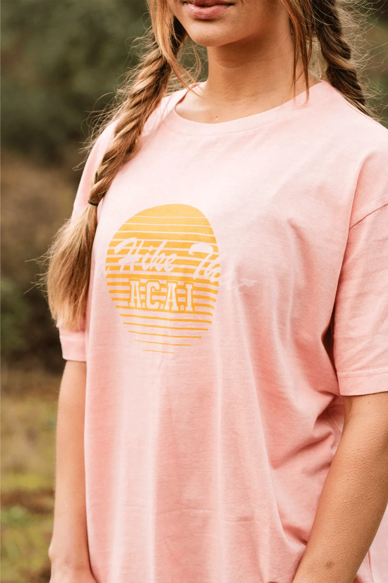 I'd Hike That Graphic Tee - Dusky Pink