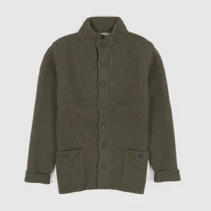 Inis Meáin Button Up Storm Knit Jacket