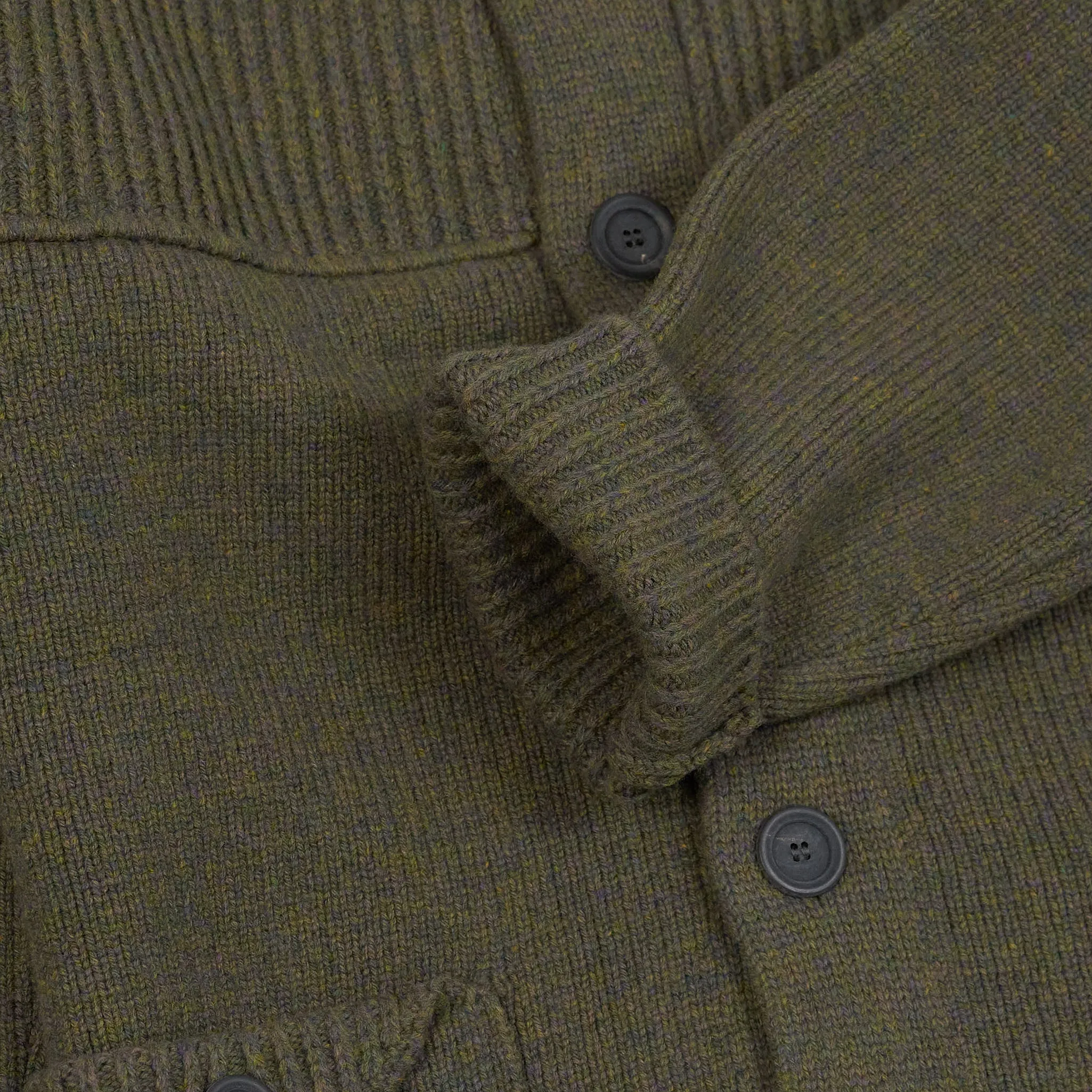 Inis Meáin Button Up Storm Knit Jacket