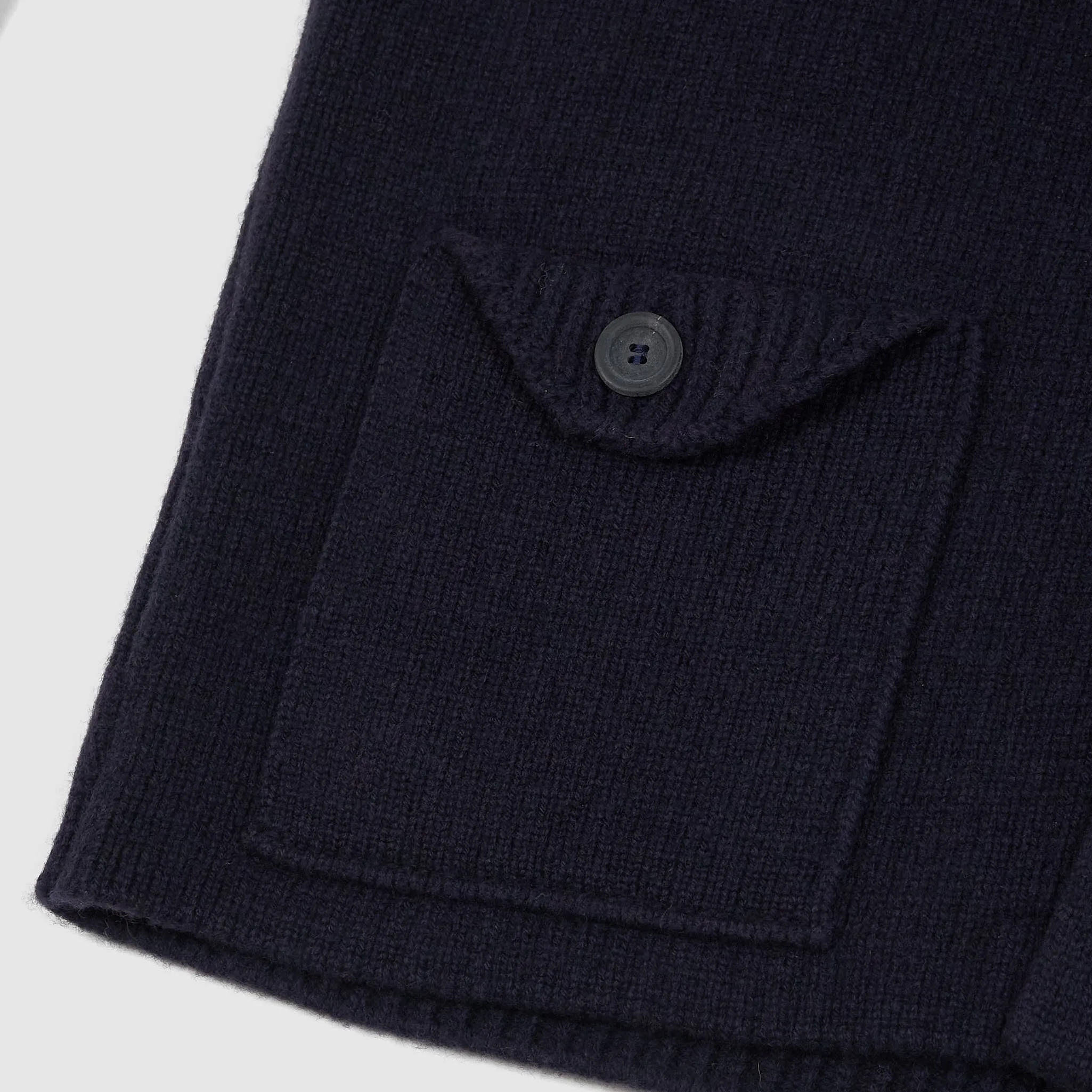 Inis Meáin Button Up Storm Knit Jacket