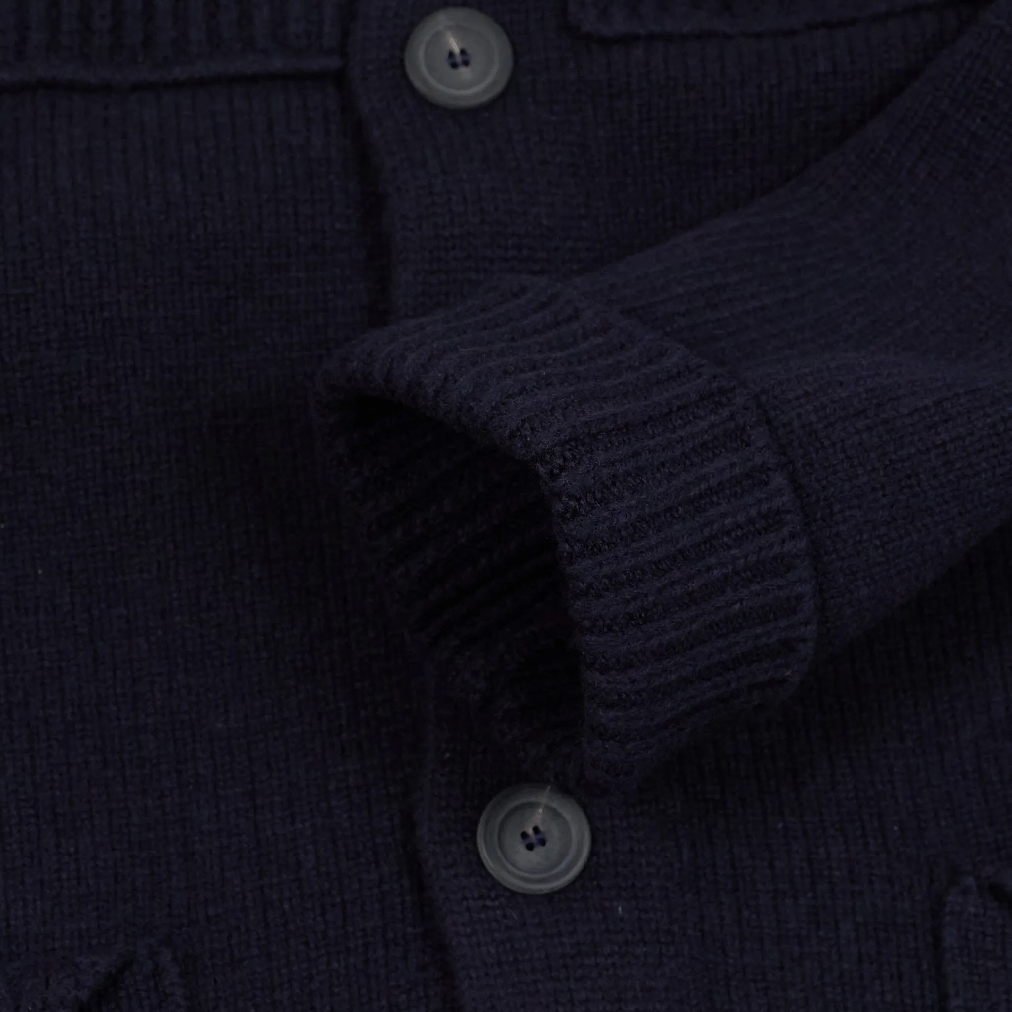Inis Meáin Button Up Storm Knit Jacket