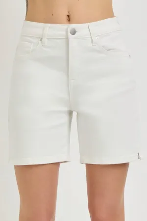 Jaclyn Mid Length Side Split Shorts