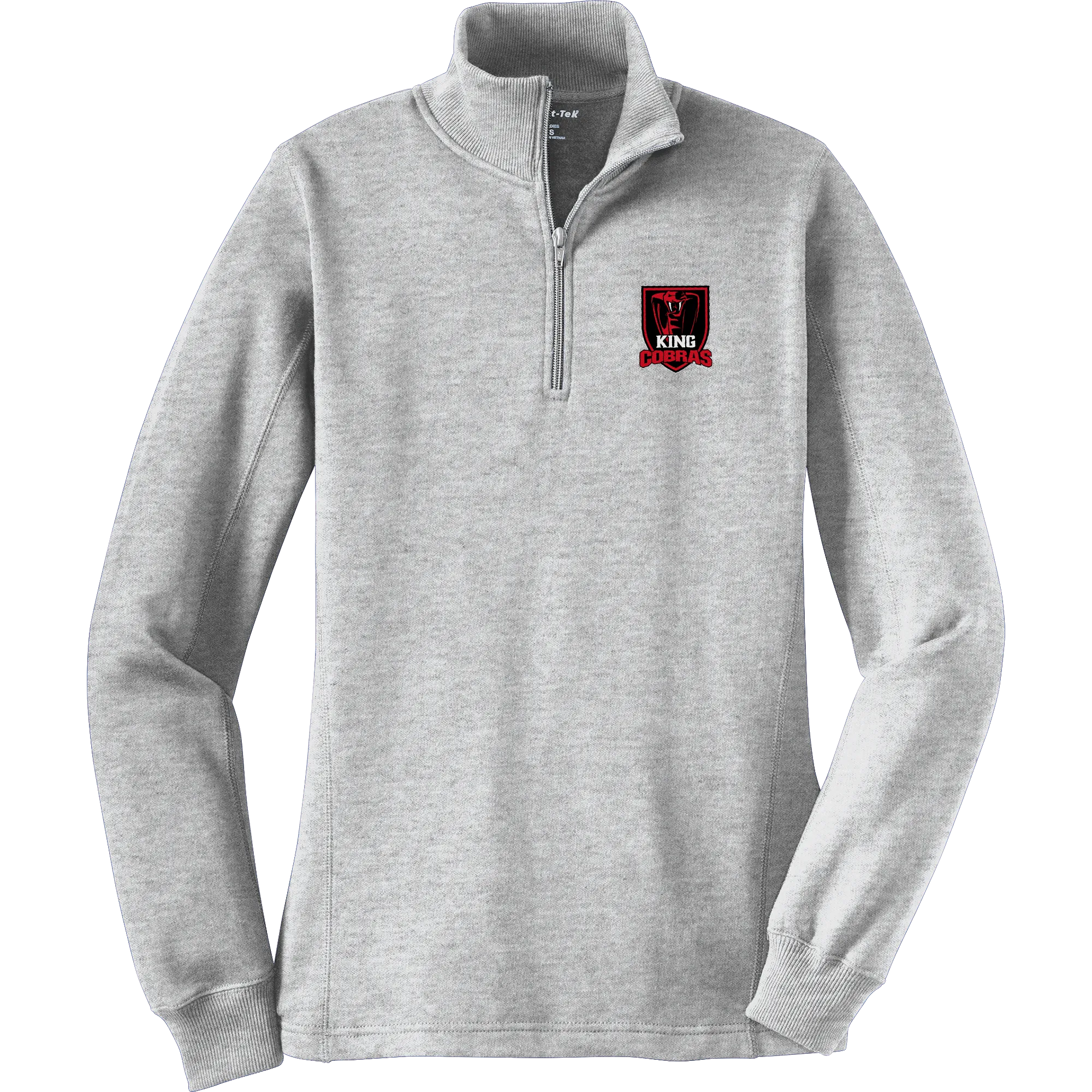 King Cobras Ladies 1/4-Zip Sweatshirt