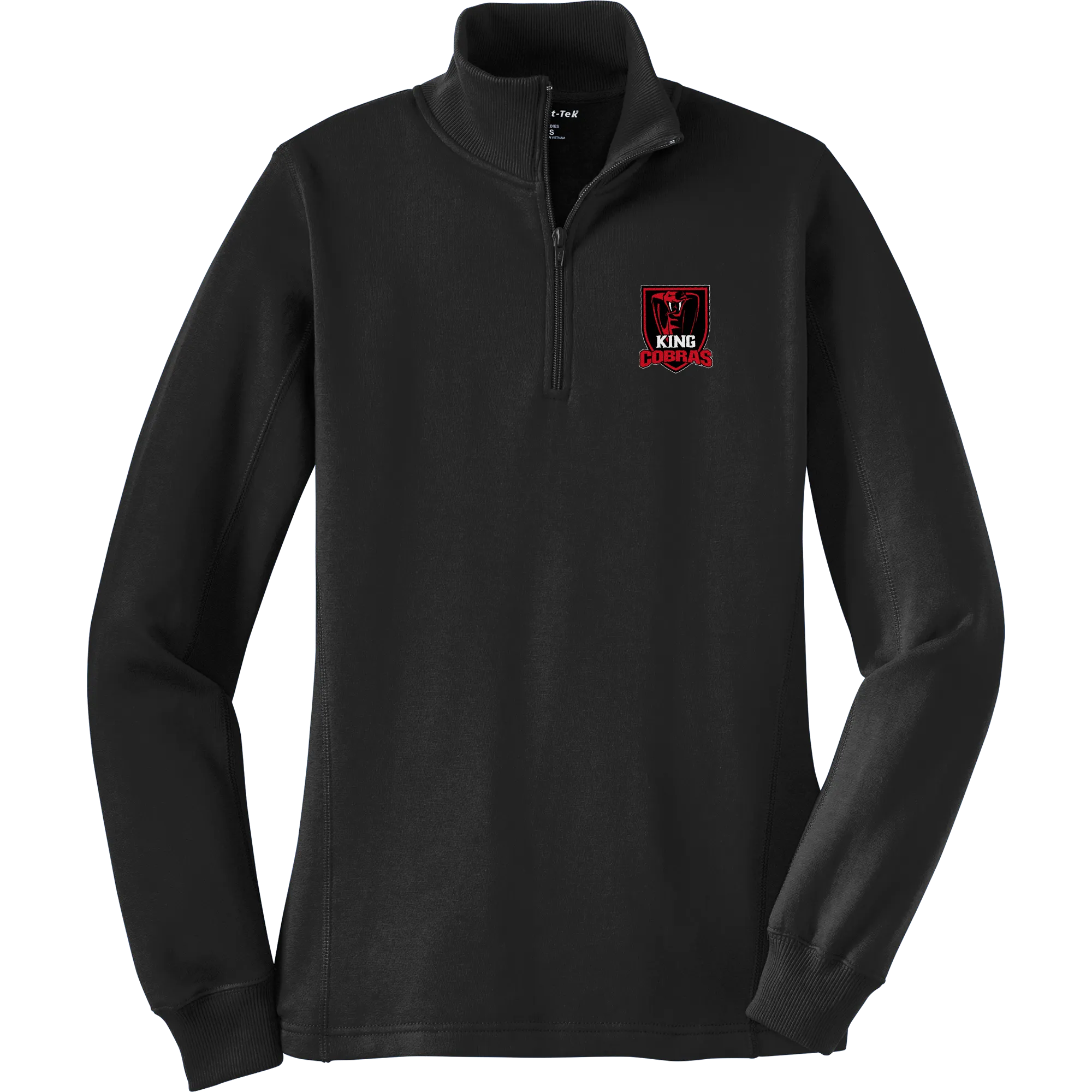 King Cobras Ladies 1/4-Zip Sweatshirt