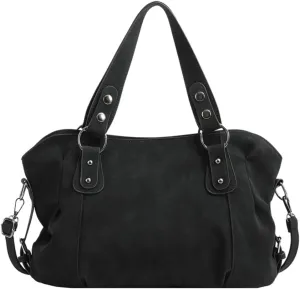 Large Capacity Tote Bag for Women Soft Vegan Leather Shoulder Crossbody Purse Casual Working Handbag Satchel