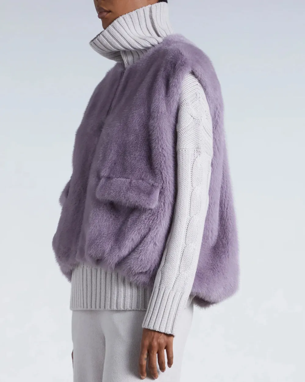 Lilla Macarons Jacopo Mink Vest