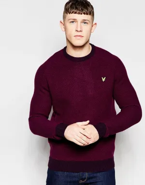 Lyle & Scott Crew Neck Chunky Brioche Stitch Sweater