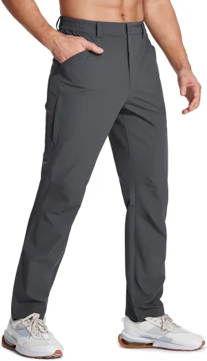 MAGCOMSEN Men's Lightweight Hiking Pants with 4 Pockets Water Resistant Quick Dry Fishing Travel Work Outddoor Pants