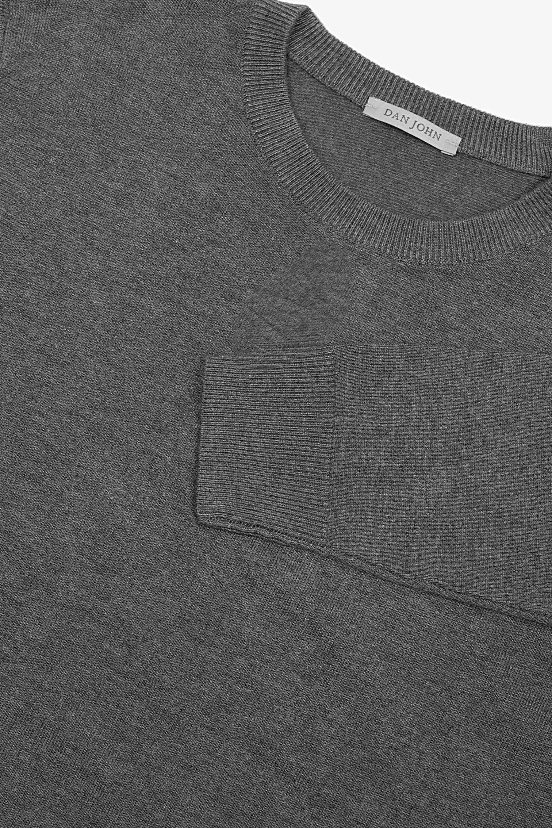 Maglia girocollo basic grigio