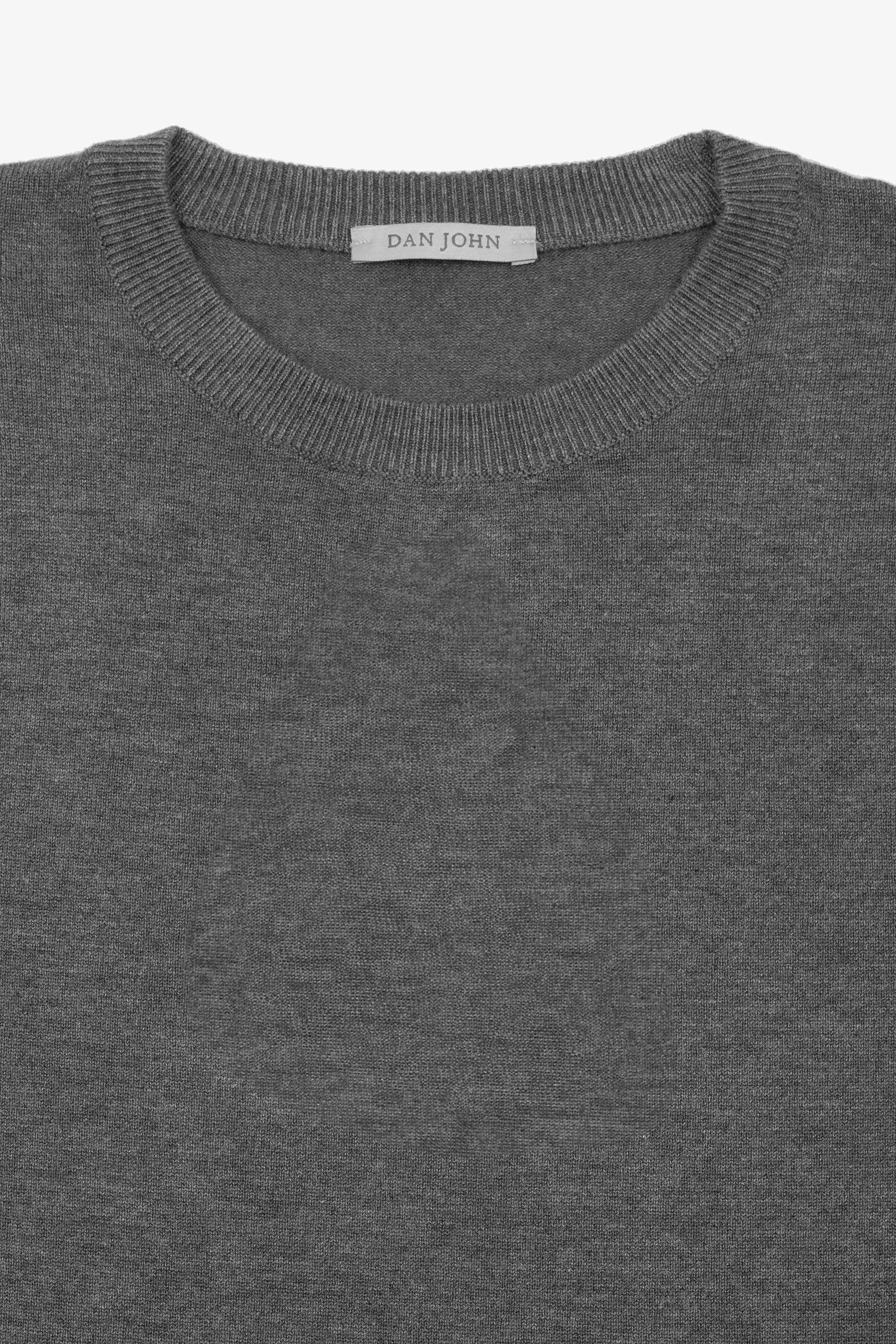 Maglia girocollo basic grigio