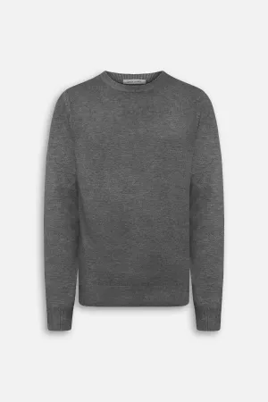 Maglia girocollo basic grigio