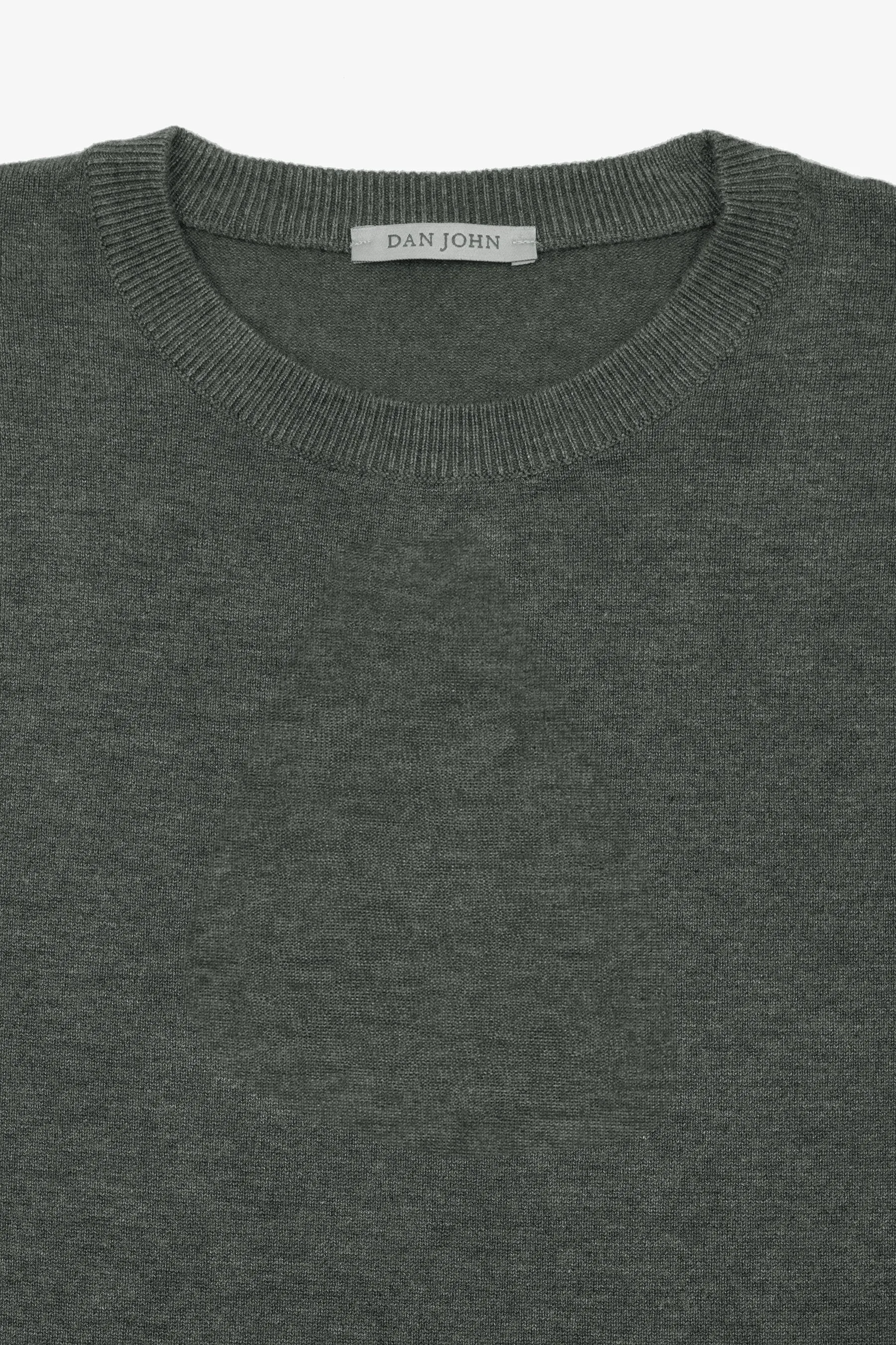 Maglia girocollo basic verde
