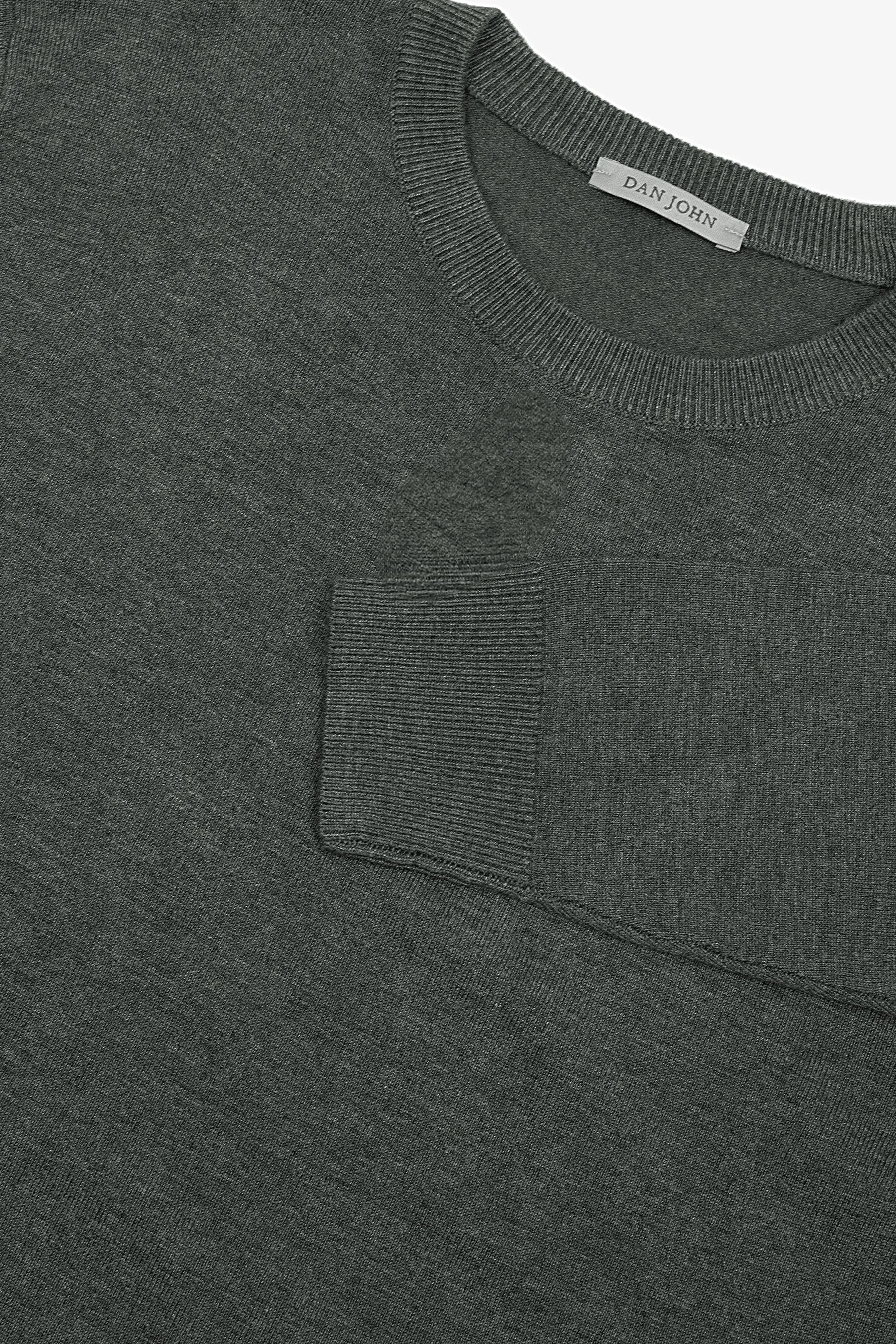 Maglia girocollo basic verde