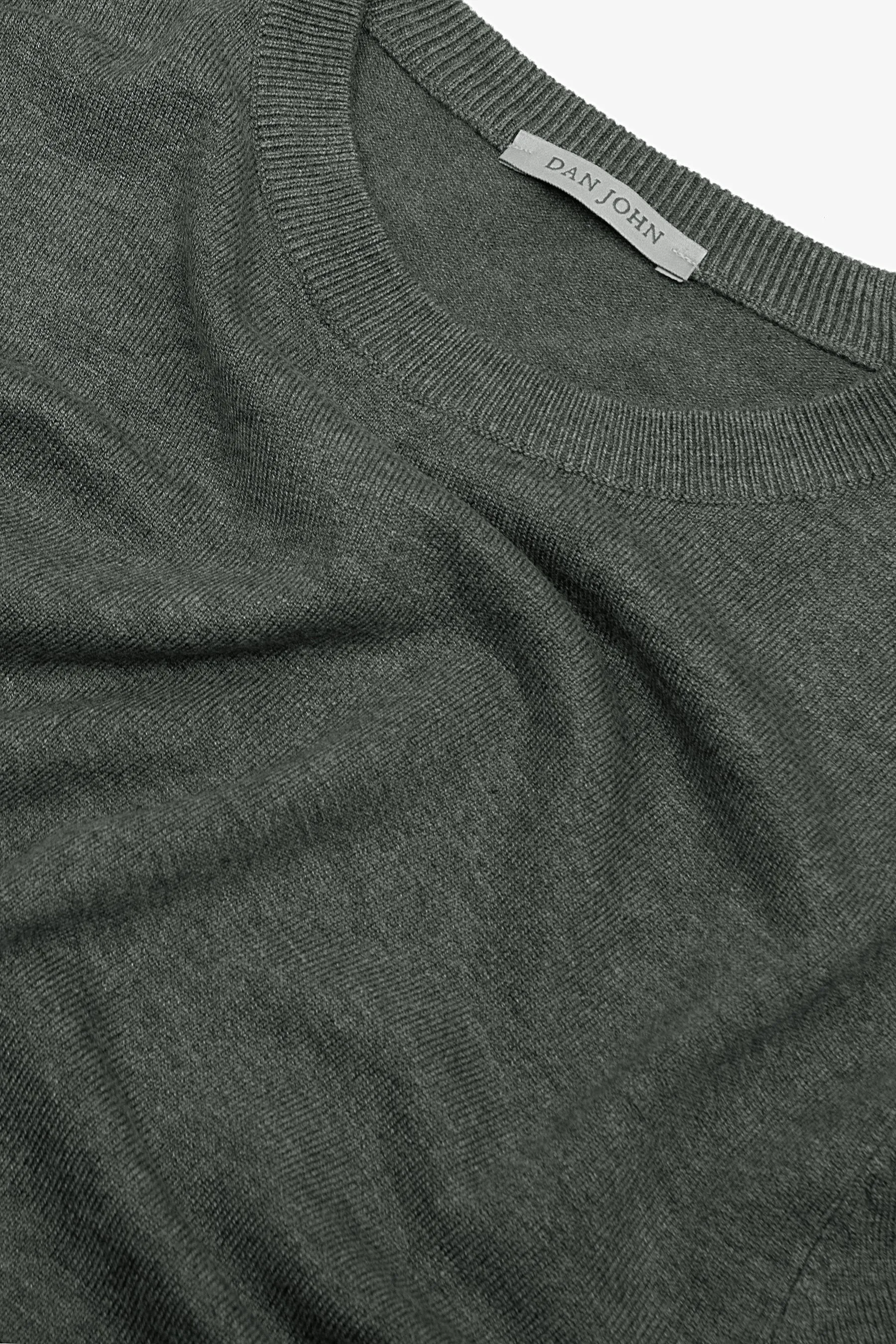 Maglia girocollo basic verde