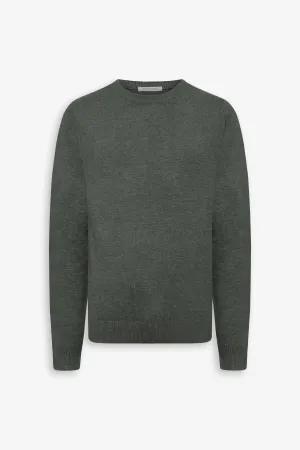 Maglia girocollo basic verde