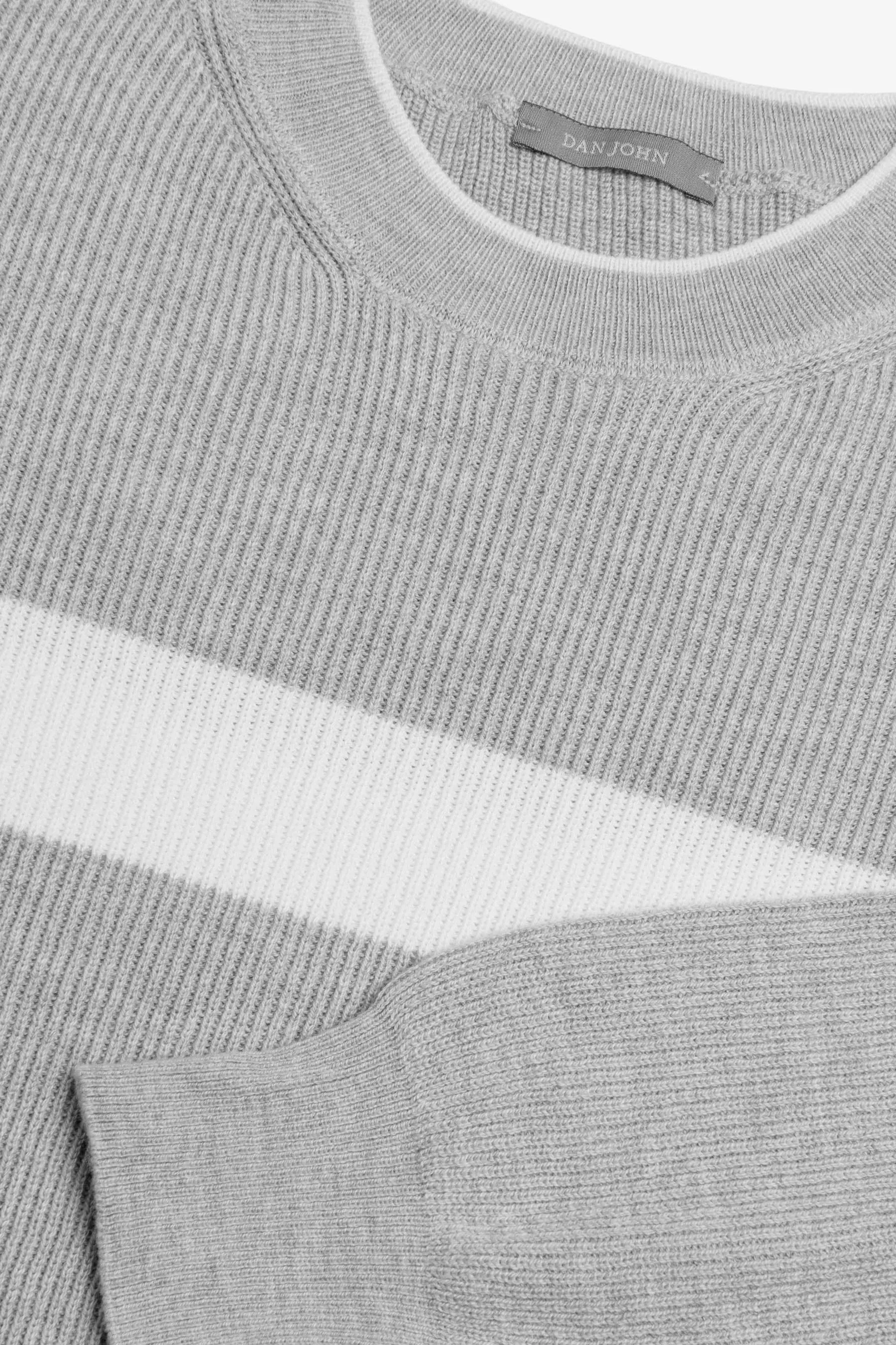 Maglia girocollo riga piazzata polvere