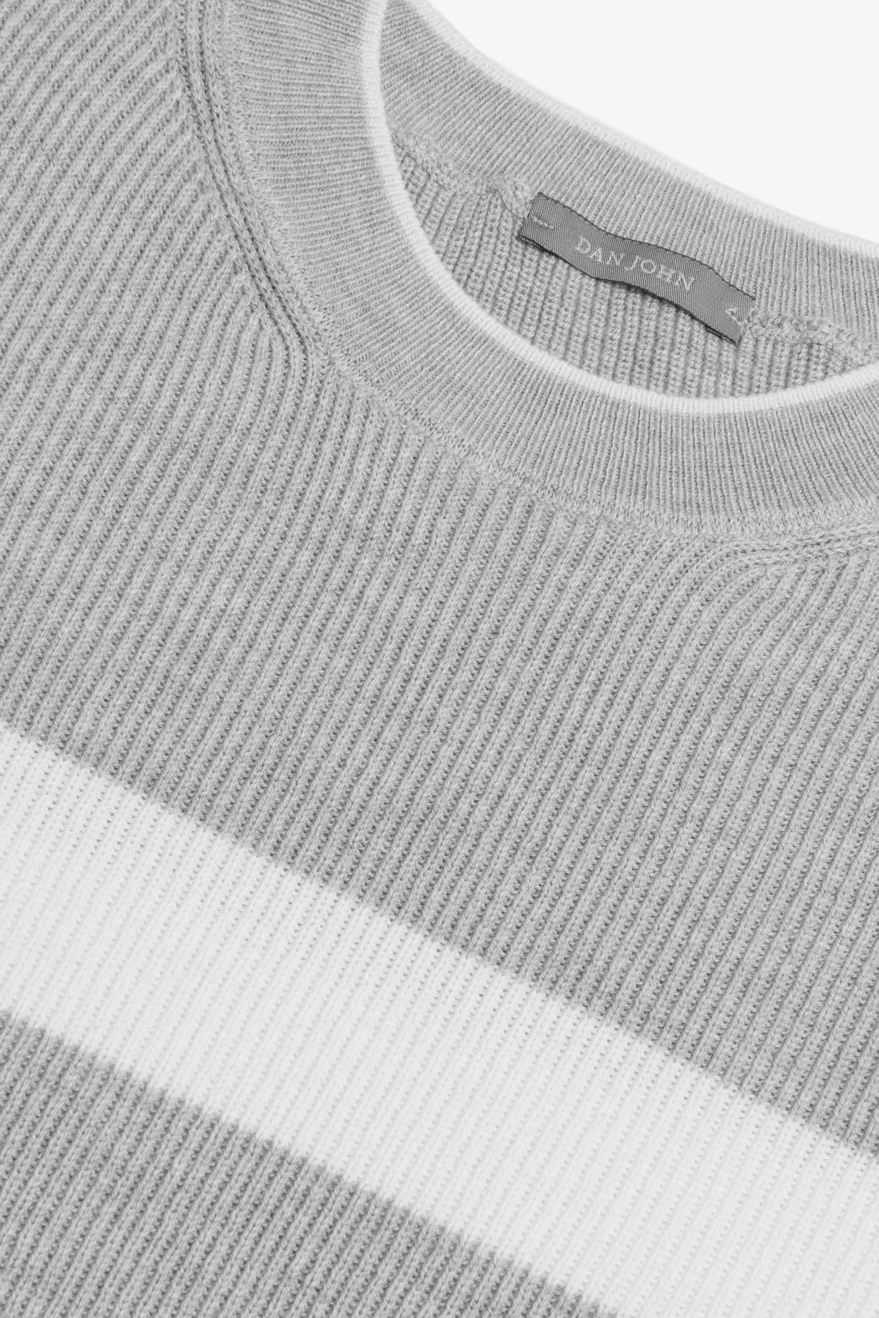 Maglia girocollo riga piazzata polvere