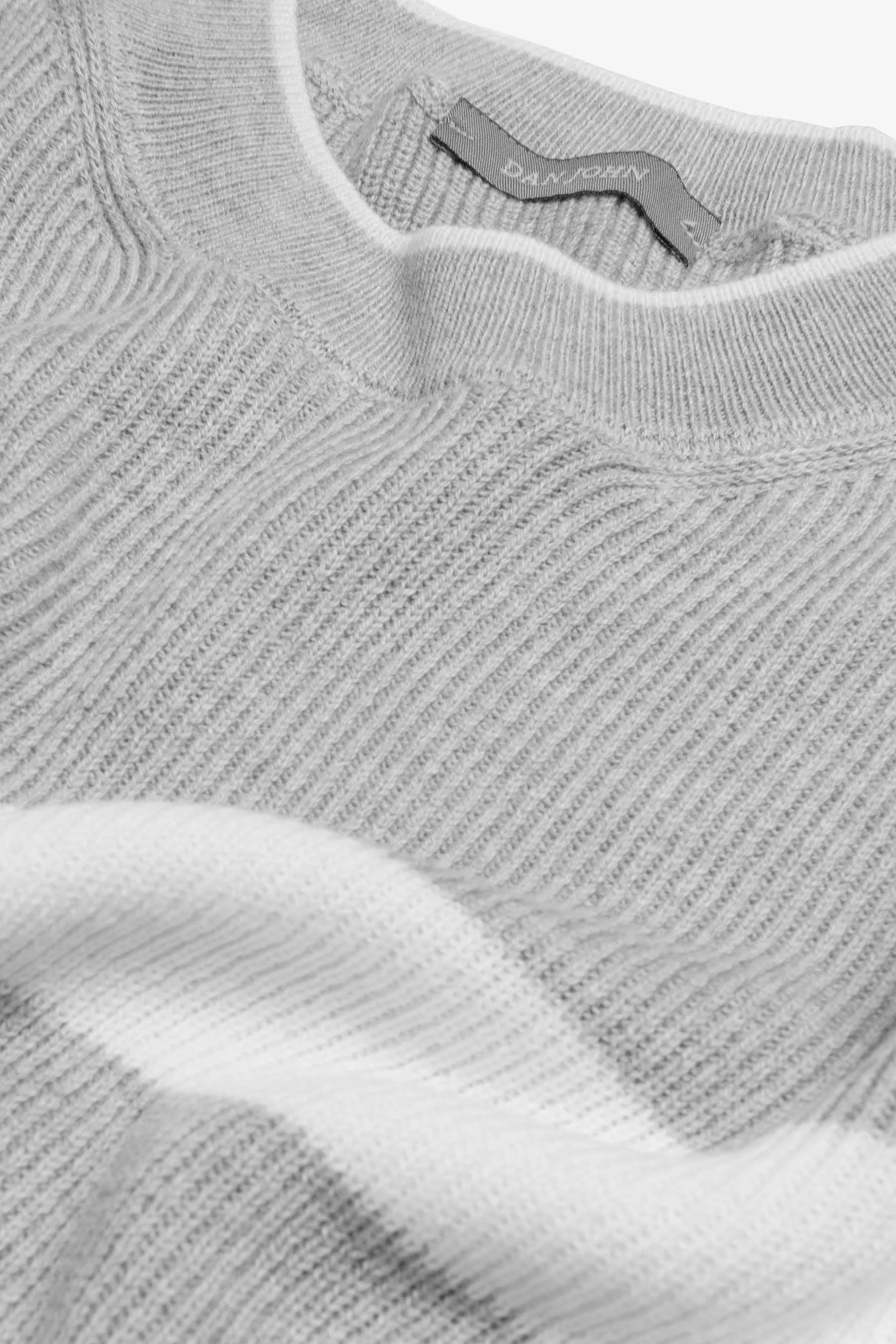 Maglia girocollo riga piazzata polvere